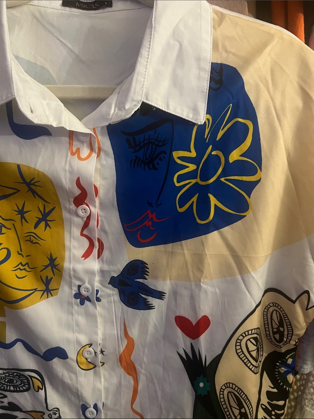 MICAS Graphic Button-Up Shirt - Picture 4 of 11
